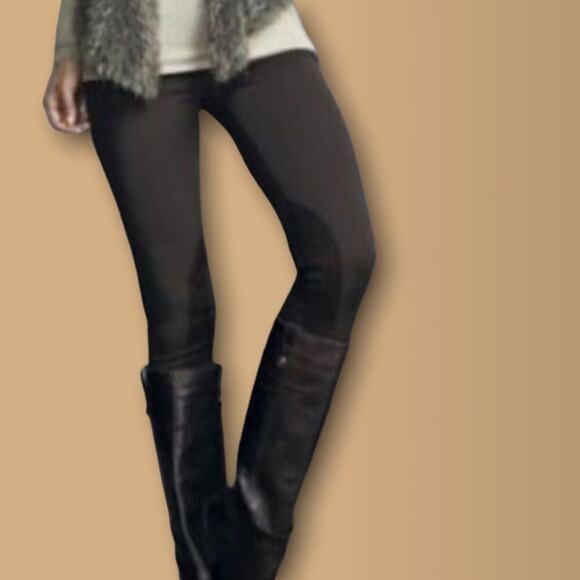 CABi Midtown Ponte Riding Ankle Zip Leggings Black #196 Size Small S Classic - Picture 2 of 13